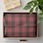 Rustisch papier met rode en zwarte buffelplaat (Geschenk)
