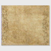 Rustisch perkament en wijnstokken cadeaupapier (Vlak)