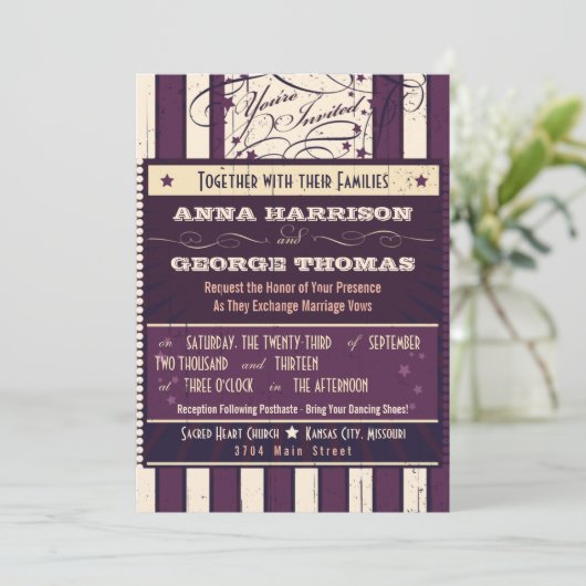 Rustisch Poster: Eitje Dream Custom Wedding Kaart (Staand voorkant)