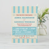 Rustisch Poster: rood, wit en blauw aangepast huwe Kaart (Staand voorkant)