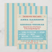 Rustisch Poster: rood, wit en blauw aangepast huwe Kaart (Voorkant / Achterkant)