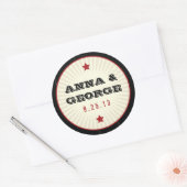 Rustisch Poster: Sticker rood en zwart (Envelop)