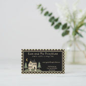 Rustisch primitief land visitekaartje (Staand voorkant)