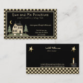 Rustisch primitief land visitekaartje (Voorkant / Achterkant)