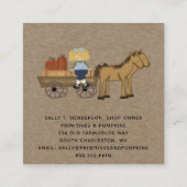 Rustisch primitief Visitekaartje Herfst (Achterkant)