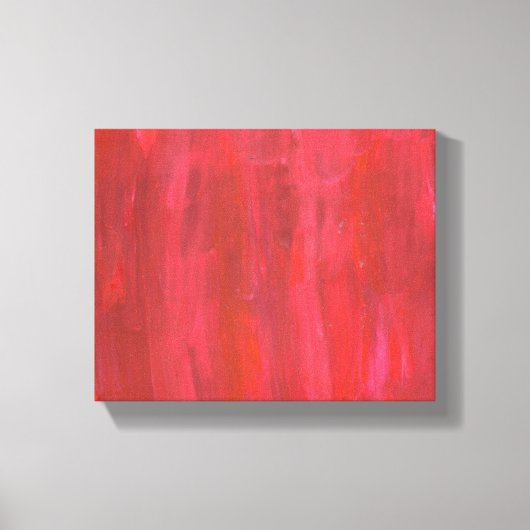 Rustisch rood Abstract Canvas Afdruk (Voorkant)