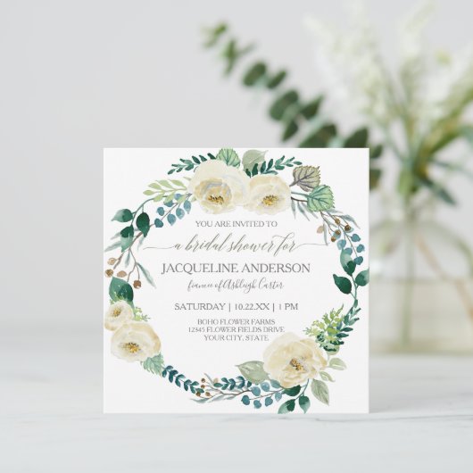 Rustisch Roos van plantaardige oorsprong Vloeiend  Kaart (Staand voorkant)