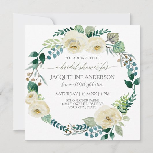 Rustisch Roos van plantaardige oorsprong Vloeiend  Kaart (Voorkant)