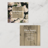 Rustisch Roos — Visitekaartje voor Floral Design (Voorkant / Achterkant)