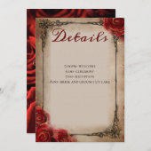 Rustisch Roos Wedding Programme Programma (Voorkant / Achterkant)