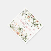 Rustisch roze Vrijgezellenfeest Servet (Hoek)