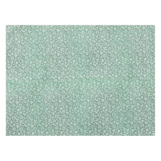 Rustisch  Sage Green Floral Pattern Tafelkleed (Voorkant (Horizontaal))