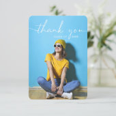 Rustisch Script-Afstuderen - Hartelijk dank Kaart (Staand voorkant)