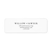 Rustisch Script Return Address Label (Voorkant)