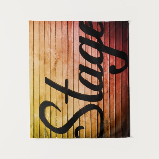 Rustisch  teken "Stage" Wandkleed (Voorkant)