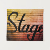Rustisch  teken "Stage" Wandkleed (Voorkant (horizontaal))