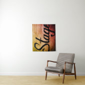 Rustisch teken "Stage" Wandkleed (In situ)