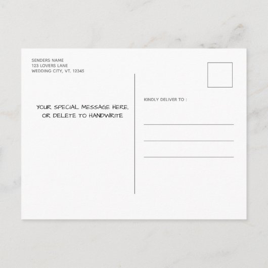 Rustisch uniek Afstuderen voor fotocollage Aankondigingskaart (Achterkant)