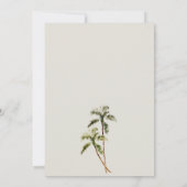 Rustisch Verloving met tropische palmbomen Kaart (Achterkant)