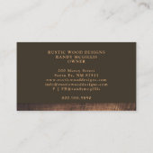 Rustisch Visitekaartje (Achterkant)