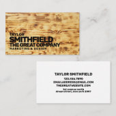 Rustisch Visitekaartje met vuurgraan (Voorkant / Achterkant)