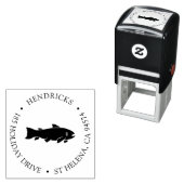 Rustisch visretouradres  zelfinktende stempel (In situ)