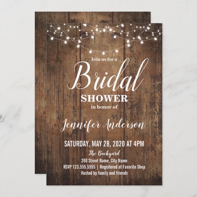 Rustisch Vrijgezellenfeest (Voorkant / Achterkant)