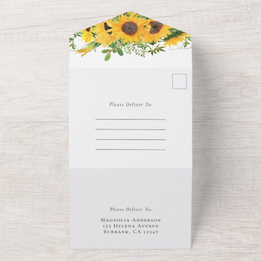 Rustisch Vrijgezellenfeest All In One Uitnodiging (Buitenkant)