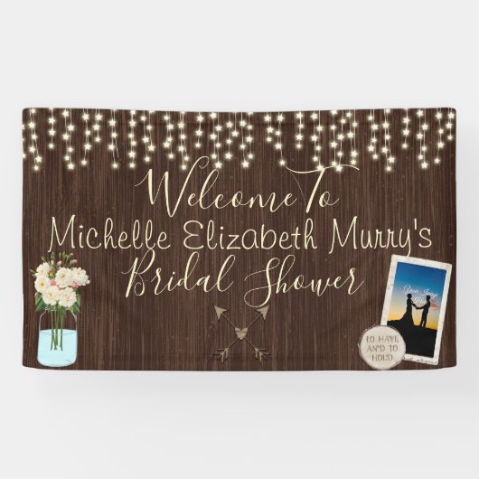 Rustisch Vrijgezellenfeest Banner (Horizontaal)