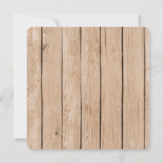 Rustisch Vrijgezellenfeest Kaart (Achterkant)