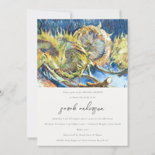 Rustisch Vrijgezellenfeest met geelzonnebloem voor Kaart