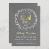 Rustisch Vrijgezellenfeest nodigt uit in Grijs en Kaart (Voorkant / Achterkant)