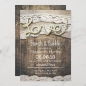 Rustisch Vrijgezellenfeest van de Liefde Rope Burl Kaart (Voorkant / Achterkant)