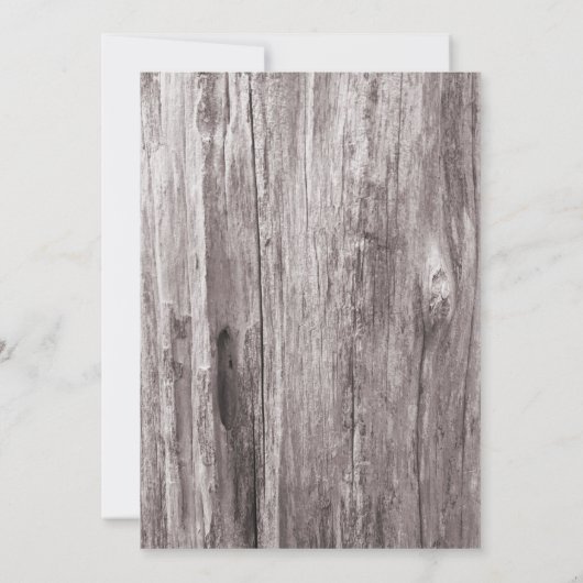 Rustisch Vrijgezellenfeest van Laced Barn Wood Kaart (Achterkant)