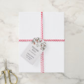 Rustisch Vrijgezellenfeest van wilde bloemen Cadeaulabel (Met Touw)