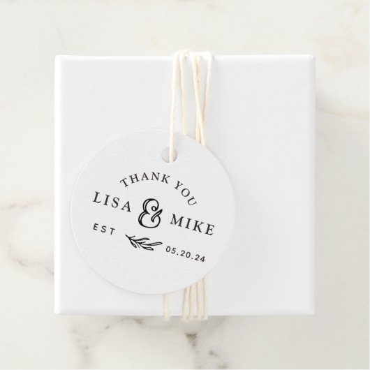 Rustisch Vrijgezellenfeest voor botanische bruilof Bedankjes Labels (In situ)