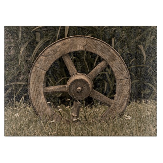 Rustisch wagon snijplank (Voorkant)