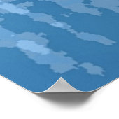 Rustisch Weathered/ Bruin Blauw Poster (Hoek)