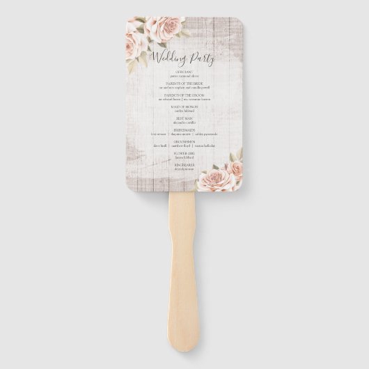 Rustisch weddenschap- en weddenschapsprogramma voo handwaaier (Achterkant)