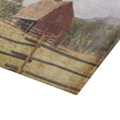 Rustisch Western Boerderij Primitief Rode Barn Snijplank (Hoek)