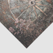 Rustisch Western grijs wiel Tissuepapier (Detail)