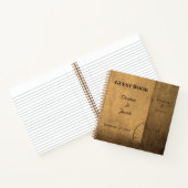 Rustisch Western Guest Book op Landbarn Barn Notitieboek (Binnen)