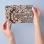  rustisch western land - kanaalschuur - hout flyer (Hand)