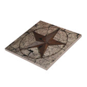 Rustisch Western land Primitief Texas Star Tegeltje (Zijkant)