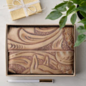 Rustisch western landleder paardenpaard tissuepapier (Geschenk)