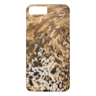 Rustisch Western leder-patroon met lange hoorn iPhone 8 Plus / 7 Plus Hoesje