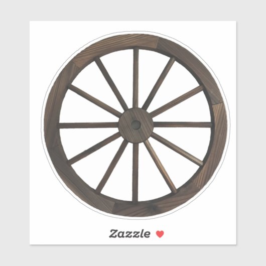 Rustisch Western wagon Sticker (Vel)