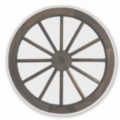 Rustisch Western wagon Sticker (Voorkant)