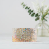 Rustisch Western wagon Visitekaartje (Staand voorkant)