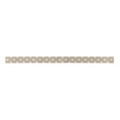 Rustisch wit flesje Burlap Polka dot Pattern Lint (Voorkant)